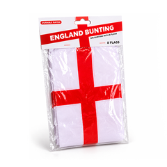 PMS England St George National Flag Bunting Indoor Outdoor Rayon Patriotic Banner