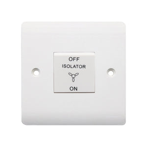 Securlec Fan Isolator Switch Round Edge