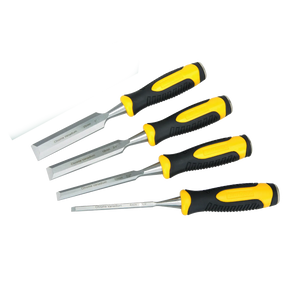 SupaTool Chisel Set With Bi Material Handles 4 Piece