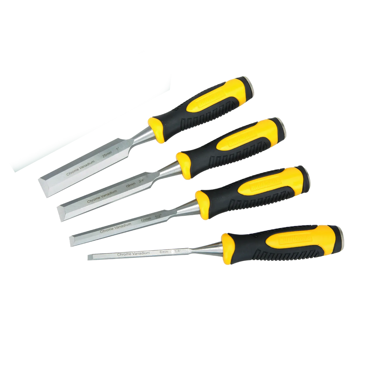 SupaTool Chisel Set With Bi Material Handles 4 Piece