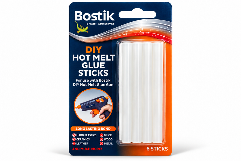 Hot Melt Glue Gun Sticks 6 x 100mm Long for Craft Adhesive Clear Mini