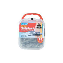 Plasplugs Regular Duty Plasterboard Fixings 25 Pack
