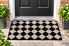 Groundsman Coir Outdoor Indoor Non-Slip Door Floor Mat 40cm x 70cm Chequerboard