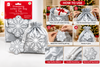 Ig Design Jumbo Santa Sack Drawstring Gift Bag & Tag Snowflake Design Xmas Eve Presents