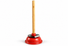 NEW LARGE SINK PLUNGER DRAIN BATHROOM RUBBER TOILET WOODEN HANDLE UNBLOCK CLEAN