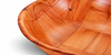 Round Woven Fruit Snack Dessert Salad Weave Wooden Serving Kitchen Bowl