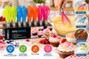 Mini Balloon Silicone & Stainless Steel Whisk Sauces Eggs Dressing Cream ChefAid