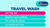 Dr. Beckmann Travel Wash | Clean laundry ON THE GO | up to 20 washes 100ml