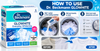 Dr. Beckmann Glowhite  maintains brighter white laundry 5 In-Wash Sachets