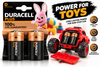 2x DURACELL D SIZE PLUS POWER ALKALINE BATTERIES LR20 MN1300 - EXPIRY 2035