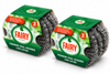 Fairy Original Premium Steel Wool Pot & pan Scourers Pack of 6 Steel Stainless