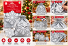 Ig Design Jumbo Santa Sack Drawstring Gift Bag & Tag Snowflake Design Xmas Eve Presents
