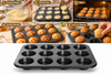 12 Mini Baking Cheese cake Cup Cake Tray Non Stick Muffin Cupcake Baking Tin Pan
