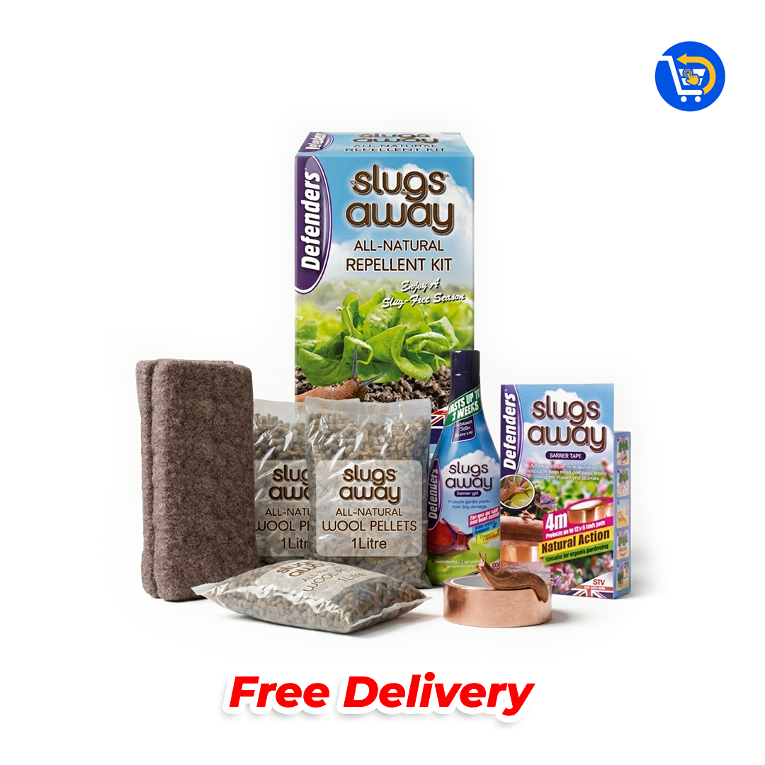 Slugs Away All Natural Wool Pellets Slug Deterrent Repellent Kit Protect Gardens