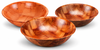 Round Woven Fruit Snack Dessert Salad Weave Wooden Serving Kitchen Bowl