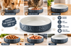 Grey Mason Cash Shallow Pet Saucer Bowl Rabbit Cat Small Animal Water Dish 13cm