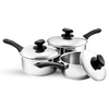 Pendeford Saucepan Set With Lids Stainless Steel