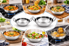 CURRY DISHES METAL INDIAN BALTI KARAHI KADAI FOOD SERVING TABLE BOWL 17 & 19CM
