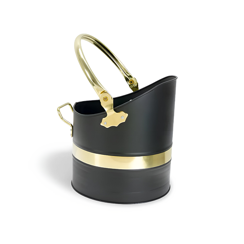 Manor Warwick Fireplace Helmet Black Brass Fire Guard Hearth Safety Slim