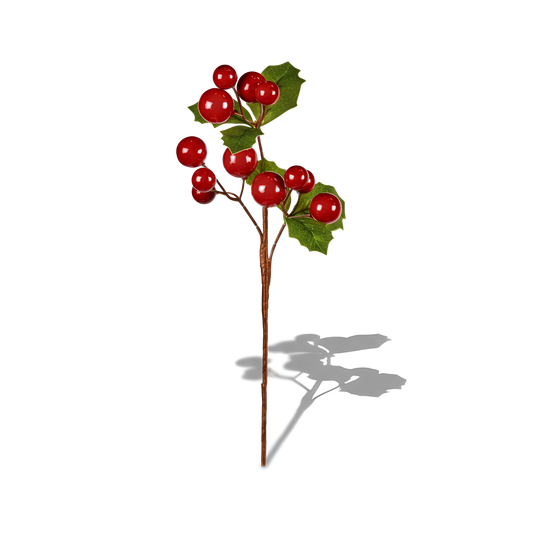 Premier Cherry Pick 30cm Artificial Cherries Floral Decoration Christmas Craft