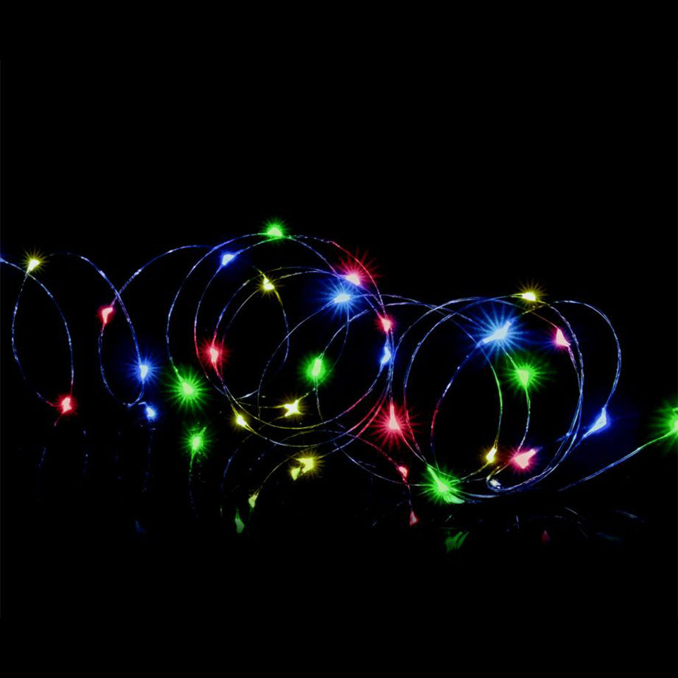 Premier 50 LED Multi Action Battery Operated Microbrights Multi Colour Lights