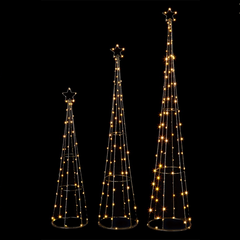 Premier Pyramid Metal Frame 250 W/W Adjustable 60-95cm Christmas Decoration