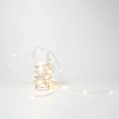 Kaemingk LED Durawise Twinkle Lights Outdoor 24 Bulb Clear Transparent Wire Cool White