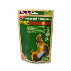 Firedragon Slim Firelighters Blocks 6 Pack Eco Bio Ethanol Camping Fuel