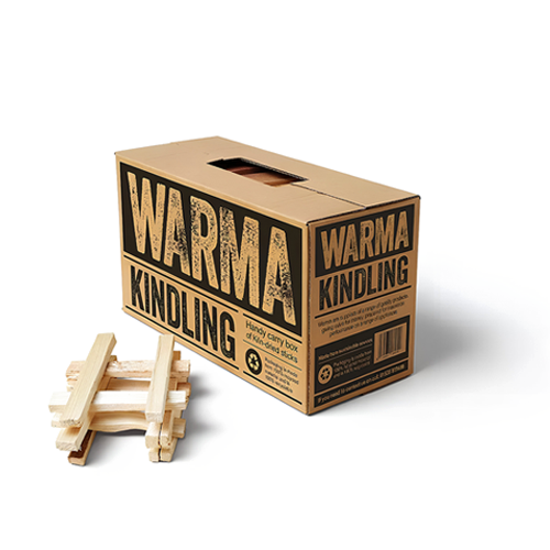 Warma Kindling Box Large Slim Premium Eco Firewood Sticks Ready to Burn