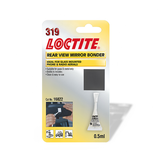 Loctite Rear View Mirror Bonder 0.5ml Shot Car Windscreen Adhesive Repair