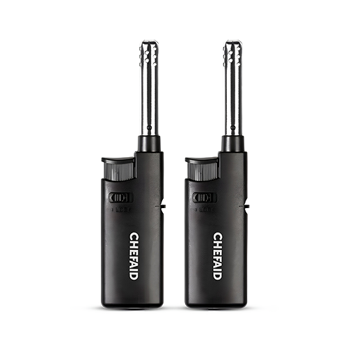 Chef Aid Coloured Refillable Lighters Small Pack of 2 Candles BBQ Kitchen