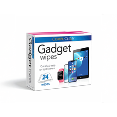 Compuclean Gadget Wipes 24 Pack Screen Cleaner Wipes for Phones Tablets Laptops