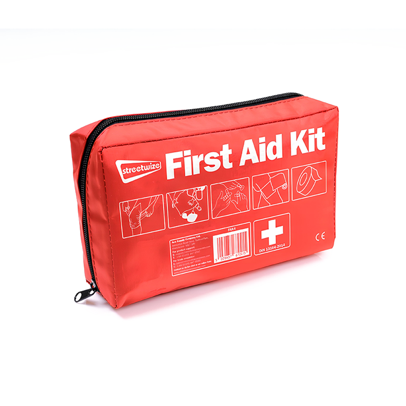 Streetwize First Aid Kit DIN13164 Soft Bag Emergency Car Home Office Supplies