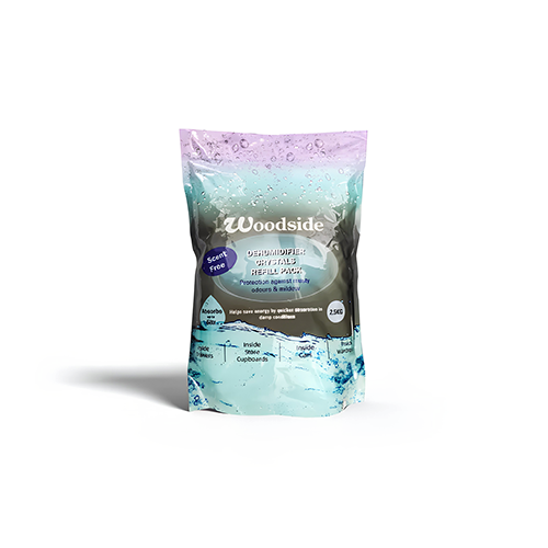 Woodside Crystals Refill Pack 2500g Moisture Absorber Slim Long Lasting