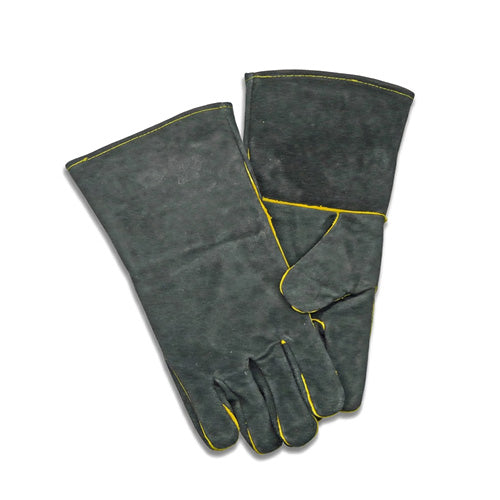 Manor Fireside Gloves Black Heat Resistant Fireplace Stove Safety Gloves