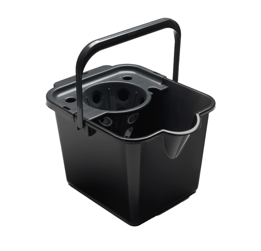 Premium Mop Buckets - Addis, TML & Supreme 15L in Black/Ash