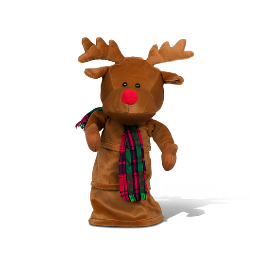 Premier 30cm Battery Operated Dancing Reindeer Animated Christmas Decoration