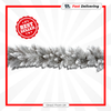 Premier Silver Tip Garland 180cm Christmas Tree Wreath Holiday Decoration