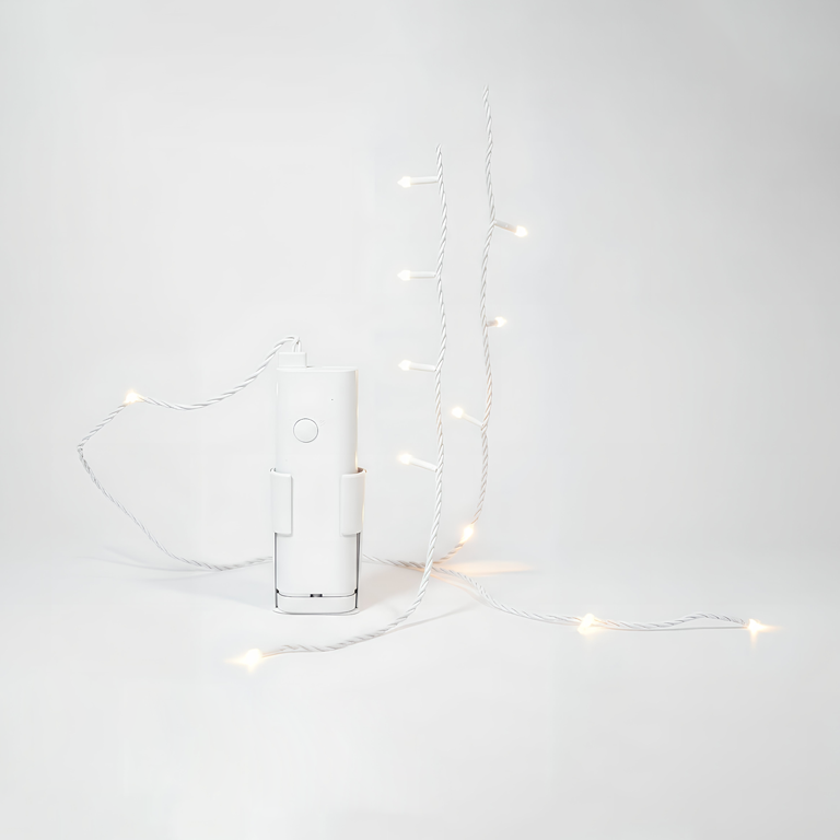 Kaemingk LED Durawise Twinkle Lights Outdoor 24 Bulb Clear Transparent Wire Cool White