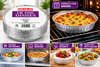 Caroline Round Aluminium Foil Dishes Bake Tray Pie Disposable Party Tableware 18 Pack