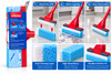 Magic Mop Refill Vileda Replacement Head 3 Action Head Foam Sponge And Cloth