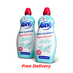 Asevi Baby Fabric Conditioner 60 Wash Bundle Sensitive Skin Laundry Softener
