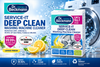 Dr beckmann service deep clean washing machine cleaner removes 99 bacteria UK 250g