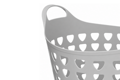 Signature Large Flexible Laundry Basket Grey Clothes Washing Hamper Storage Bin