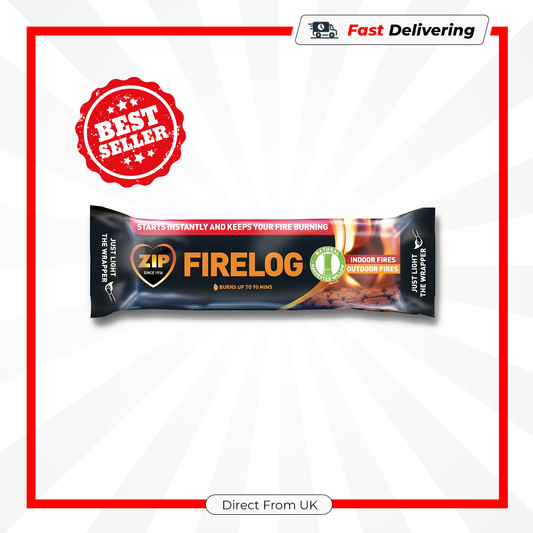 Zip High Performance Firelog 700g Non Smokeless Instant Easy Light Slim