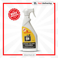 Hotspot Stove Glass Cleaner 750ml Wood Coal Oil Fire Stove & Fireplace Spray