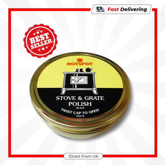 Hotspot Stove & Grate Polish 170g Wood Coal Fire Cast Iron Restoration Black