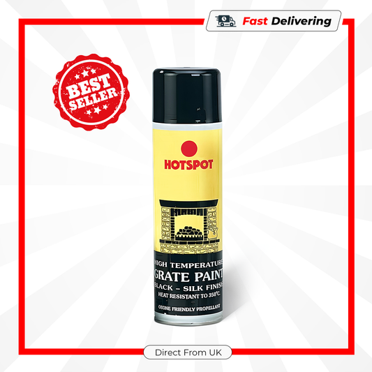 Hotspot Grate Paint 450ml Black High Heat Resistant Stove & Fire Paint