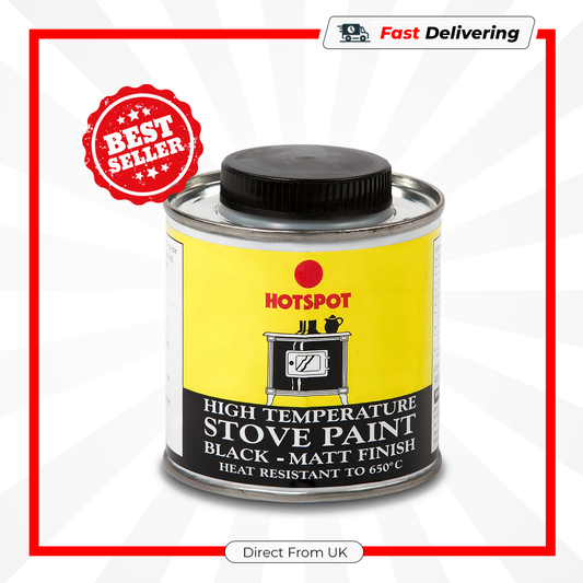 Hotspot Stove Paint Black Matt 100ml High Temp Heat Resistant Coating