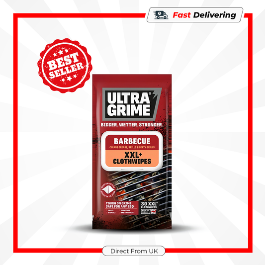 Ultragrime Slim Life BBQ Cleaning Cloth Wipes XXL 30 Pack Heavy Duty